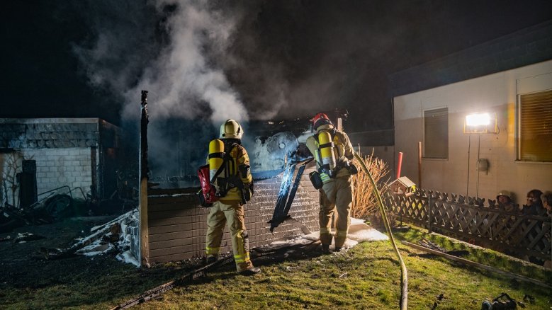 Gebäudebrand Spargelfeld Gebäudebrand Spargelfeld