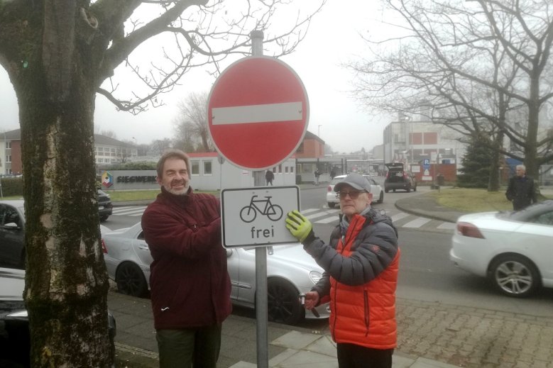 ADFC Radfahrer frei am Siegwerk ADFC Radfahrer frei am Siegwerk