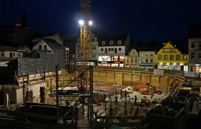 Blick auf Baustelle Blick auf Baustelle