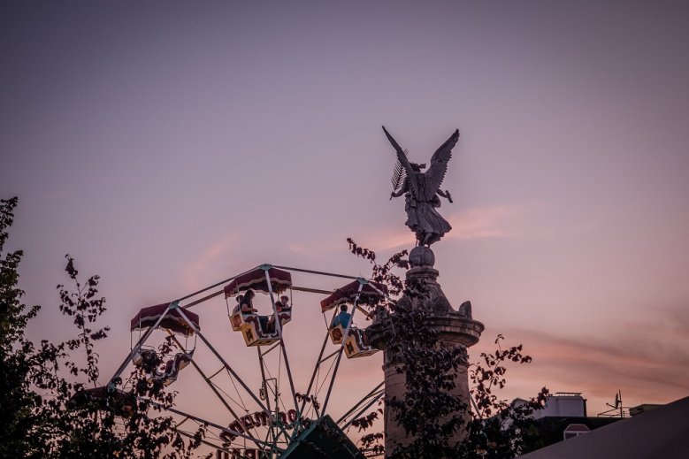 Stadtfest Siegessäule auf dem Markt