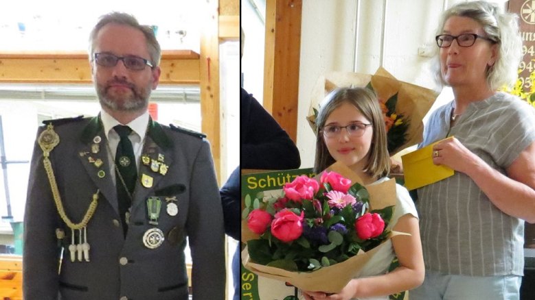 Schützenbruderschaft St. Servatius Hans Seuren, Sophia Seuren und Margot Müller