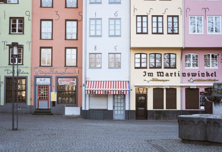 Altstadt Köln Häuser am Alter Markt in Köln.