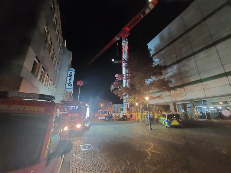 Feuerwehr Baukran Feuerwehr Baukran