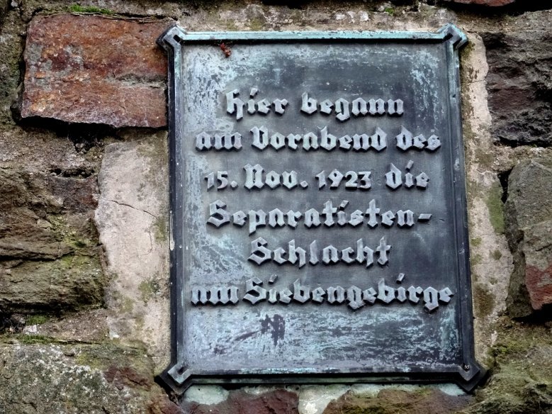 Gedenktafel Separatistenschlacht Gedenktafel Separatistenschlacht