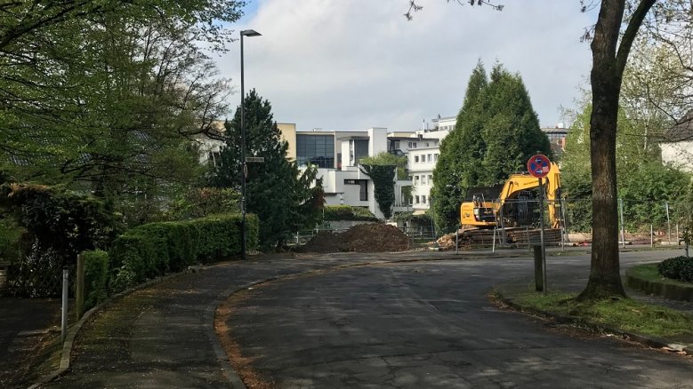 Tierbungertstraße Blick auf die Baustelle in der Tierbungertstraße.