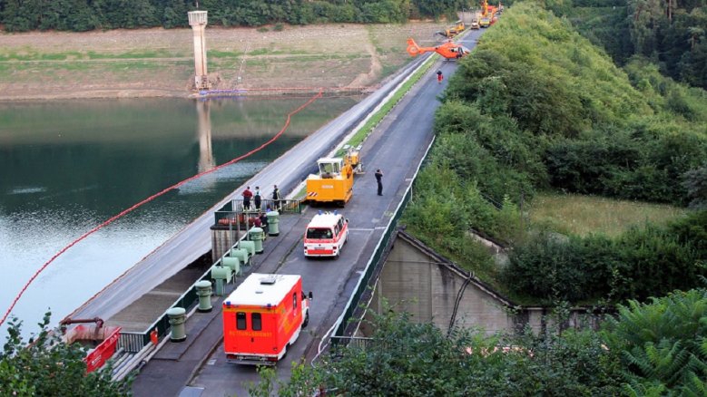 Talsperre Hubschrauber Talsperre Hubschrauber