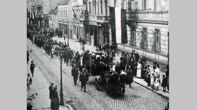 Trauerzug Plum 1918 Trauerzug Plum 1918