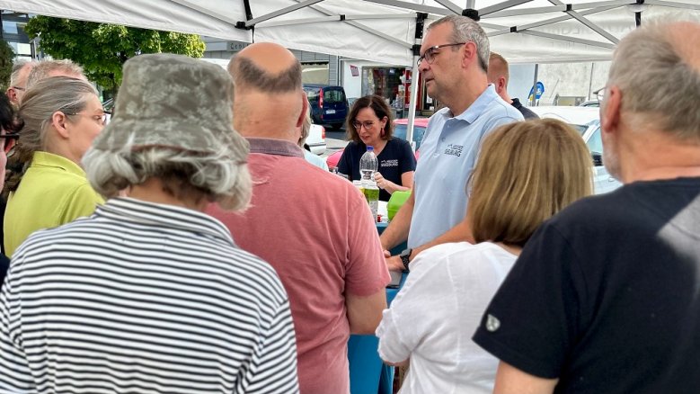 "Hier. Für Dich"-Sommertour Bürgermeister Stefan Rosemann in Kaldauen