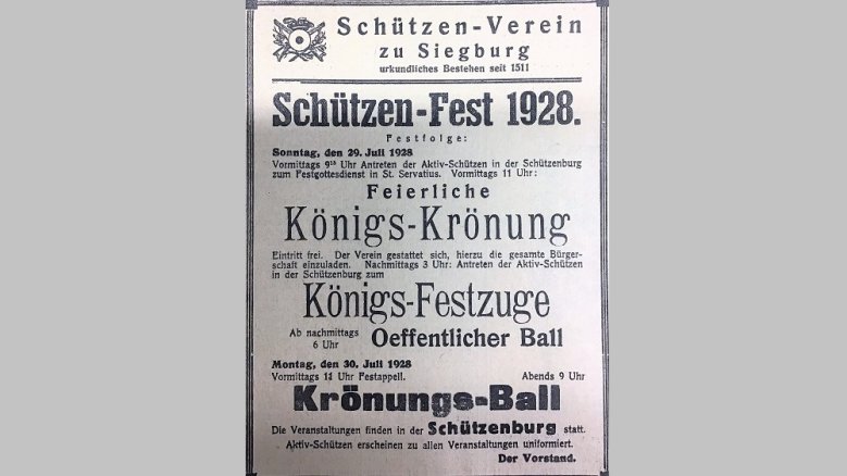 Anzeige Schützenfest Anzeige Schützenfest