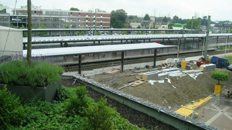 Bahnsteig Baustelle