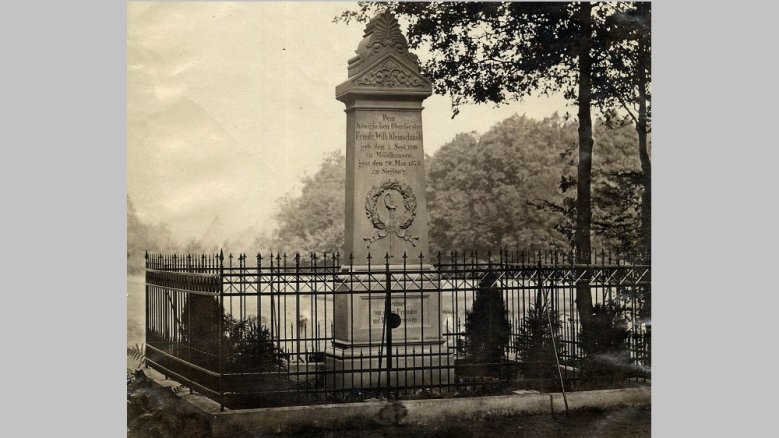 Denkmal Kleinschmidt um 1882 Denkmal Kleinschmidt um 1882