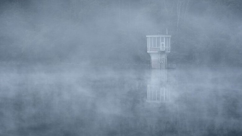 Wahnbachtalsperre im Nebel Wahnbachtalsperre im Nebel