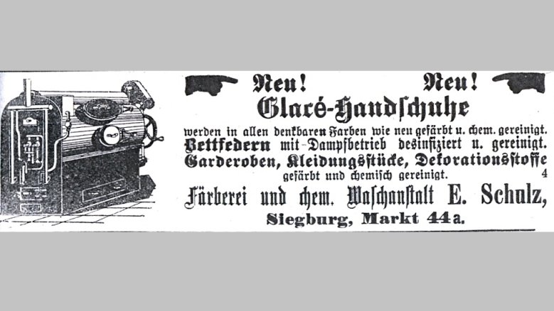 Färberei Werbung Färberei Werbung