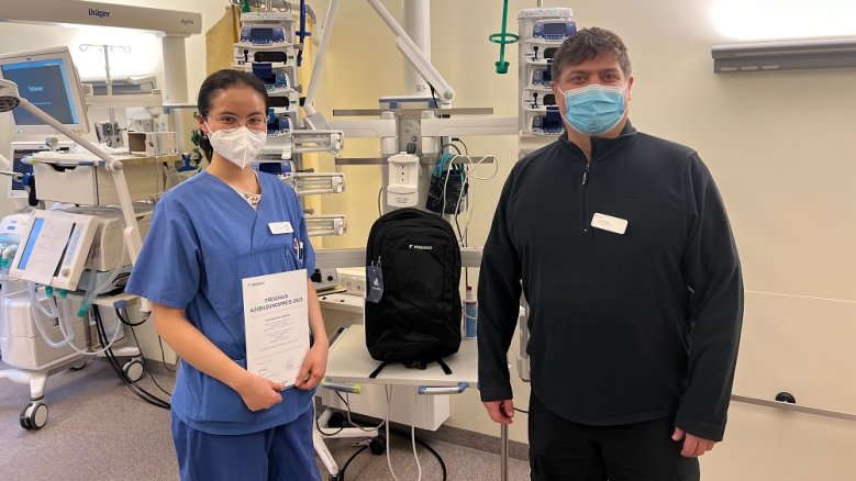 Helios Ausbildungspreis Sonja Heindrichs und Frank Möller