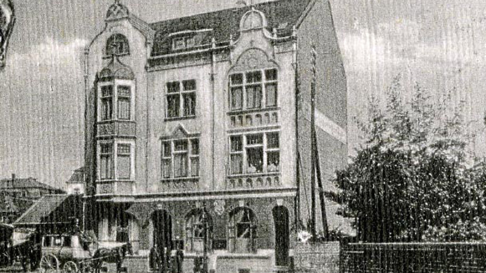 Die Restauration "Zur Post" in der Wilhelmstraße 78 im Jahre 1911