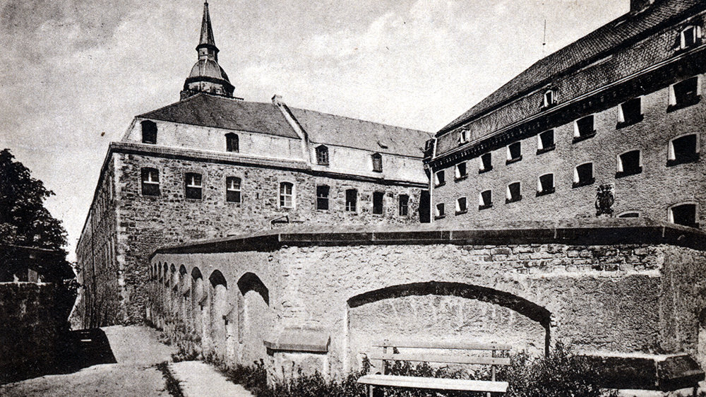 Der Zuchthausflügel an der Abtei vor 1929