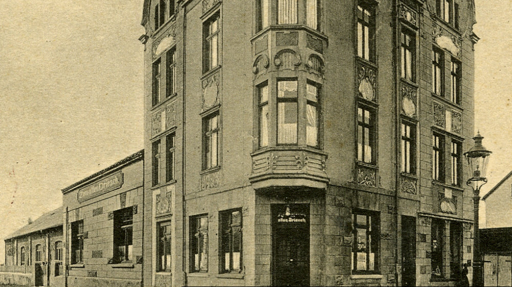 Driescher Hof mit Saal, Augustastraße um 1914