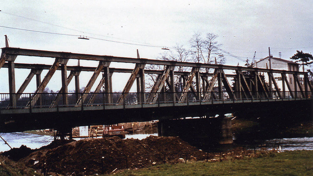 Aggerbrücke in den 1970er Jahren
