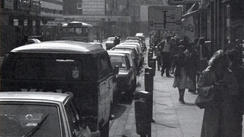 Kaiserstraße Parkuhren in den 1970er Jahren