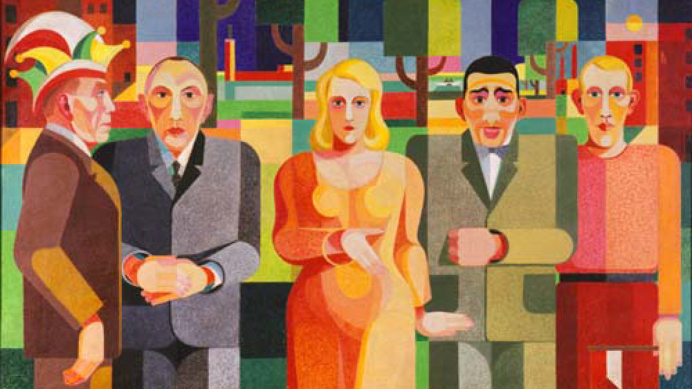 Das Werk "Zeitgenossen" von 1931/32 von Heinrich Hoerle
