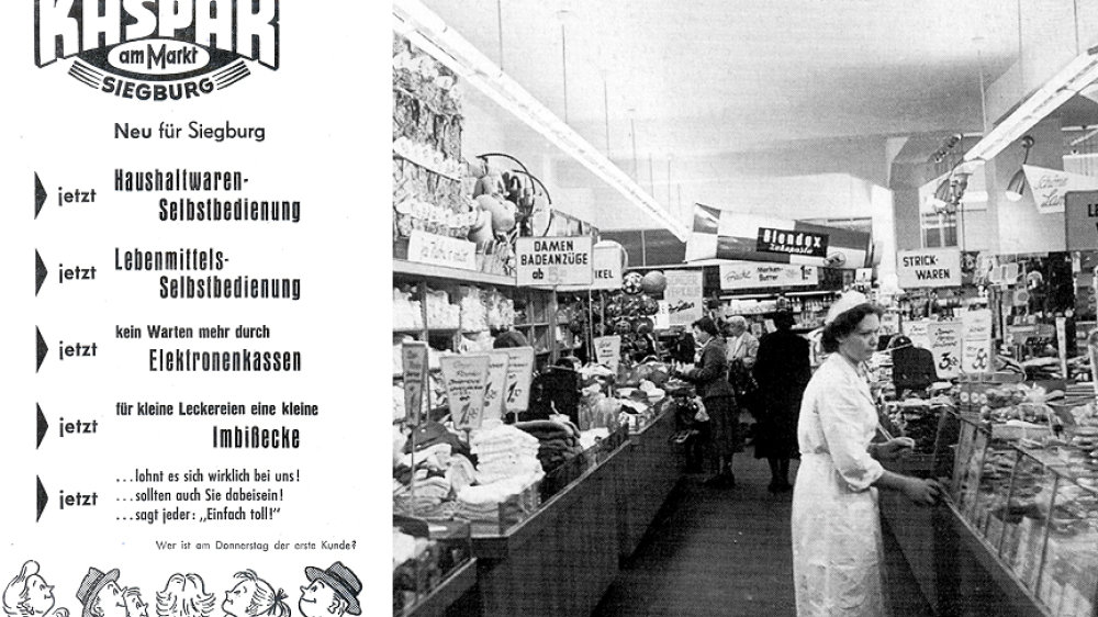 Werbung Kaspar am Markt 1960