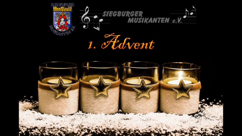 Adventsgesteck der Siegburger Musikanten