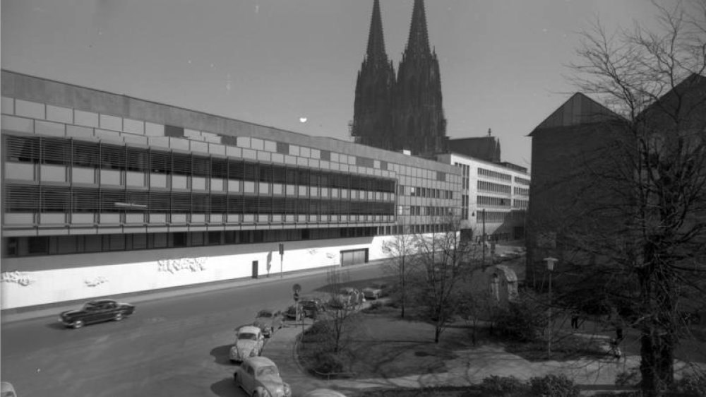 WDR-Funkhaus mit Kölner Dom 1965