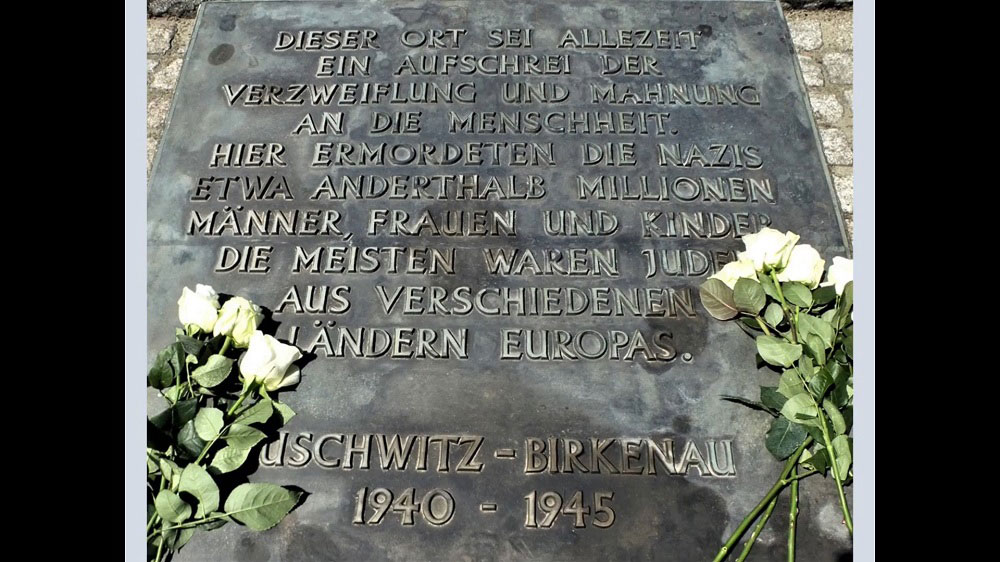 Gedenktafel Auschwitz-Birkenau