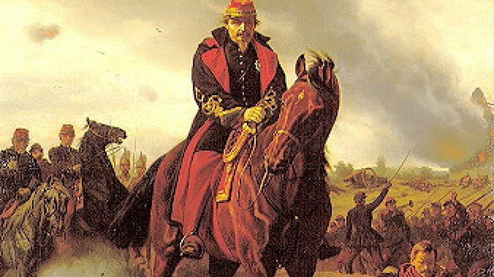 Napoleon III. bei Sedan, Darstellung von Wilhelm Camphausen (1818-1885)