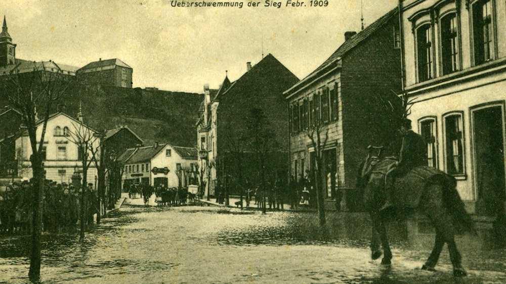 Überflutung bis zum Kaiser-Wilhelm-Platz 1909