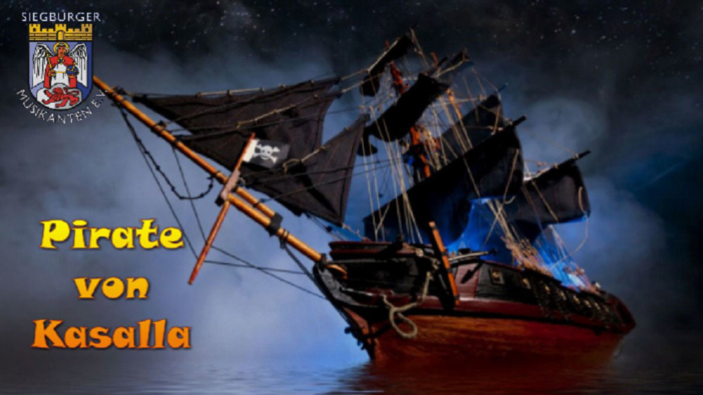 Piraten-Segelschiff  auf hoher See
