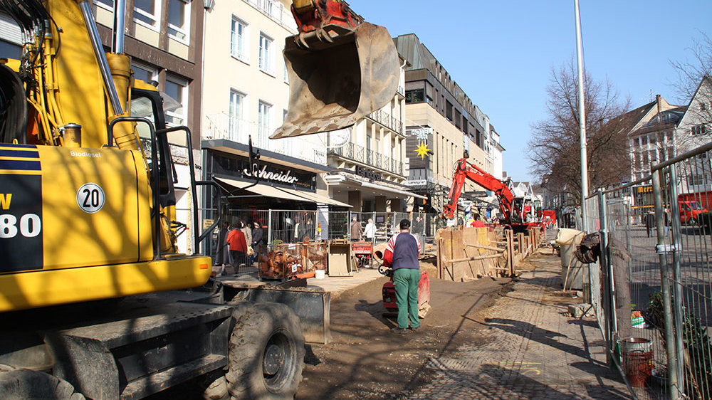 Kanalbauarbeiten am Markt 2011