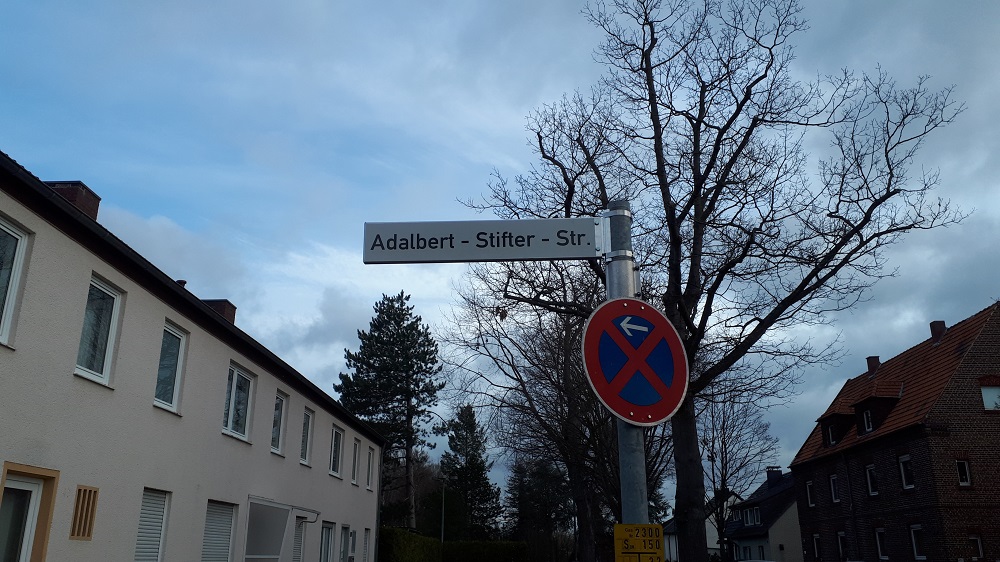 Straßenschild Adalbert-Stifter-Straße