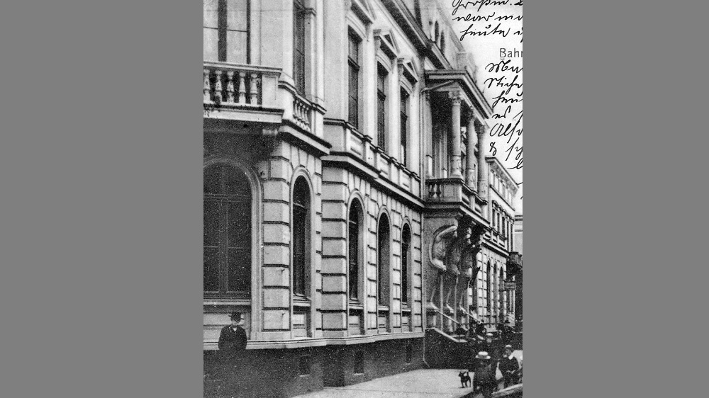 Postamt in der Bahnhofstraße um 1910