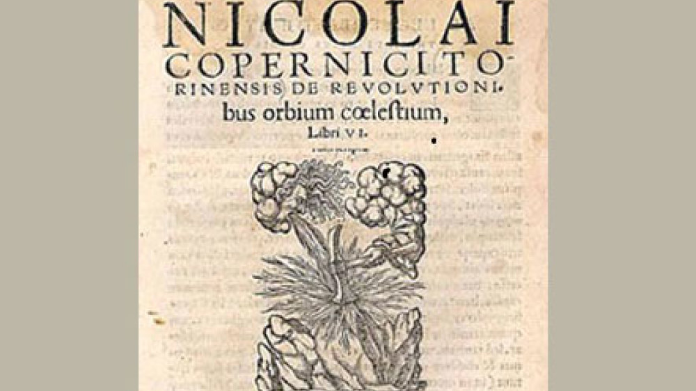 das Buch "De Revolutionibus Orbium Coelestium" von Nikolaus Kopernikus 