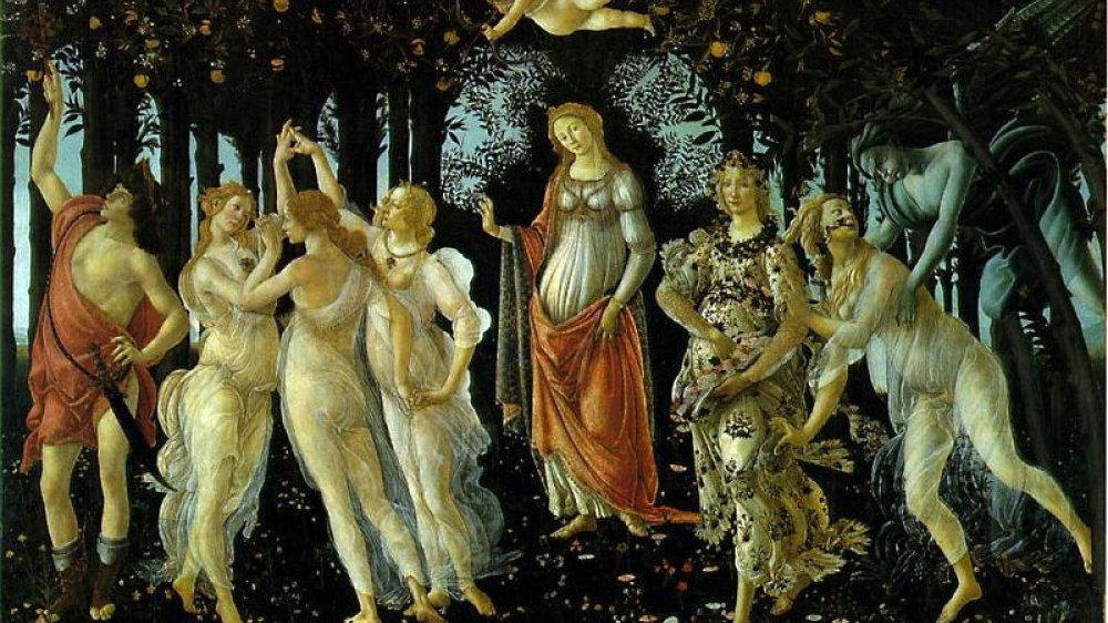 Primavera" - "Der Frühling", Gemälde von Botticelli um 1478