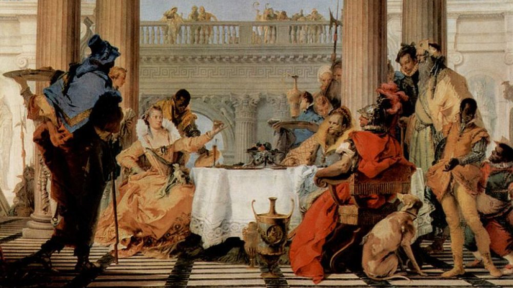 "Il Banchetto di Cleopatra" ("Das Bankett der Cleopatra"), Gemälde von Tiepolo um 1743