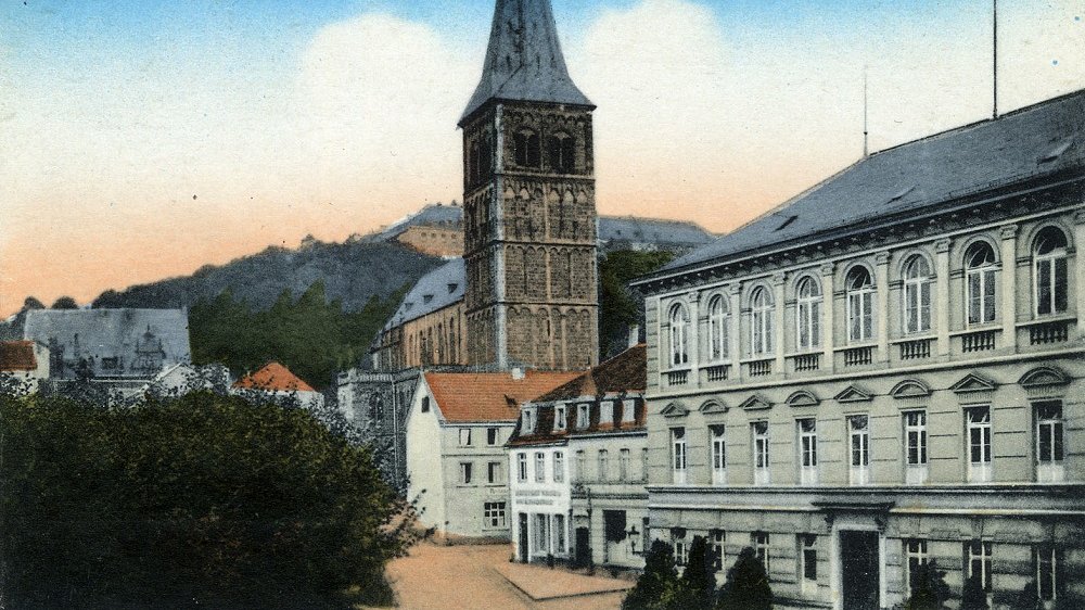 Königliches Gymnasium am Markt um 1916, heute Stadtmuseum