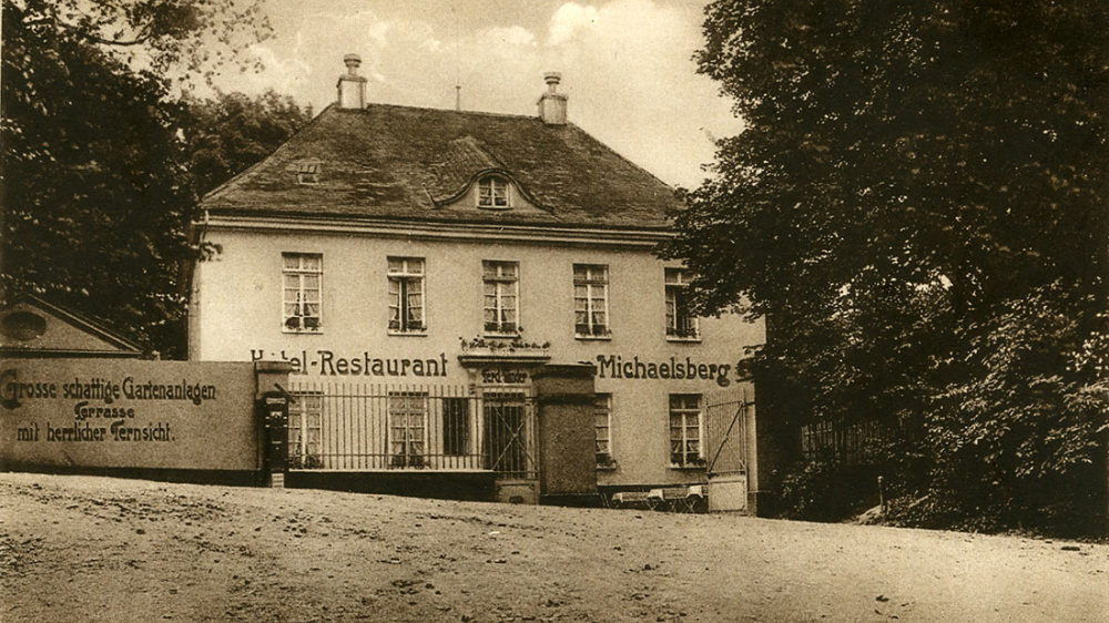 Das Gartenrestaurant auf dem Michaelsberg, 1914 öffnete Ferdinand Linder das Restaurant
