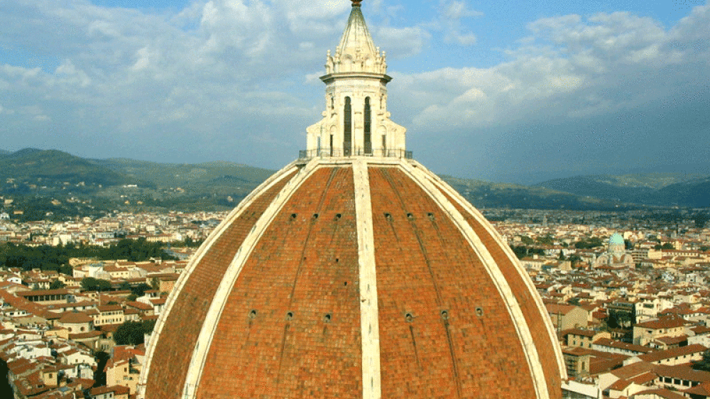 Die Kuppel des Gotteshauses "Santa Maria del Fiore"