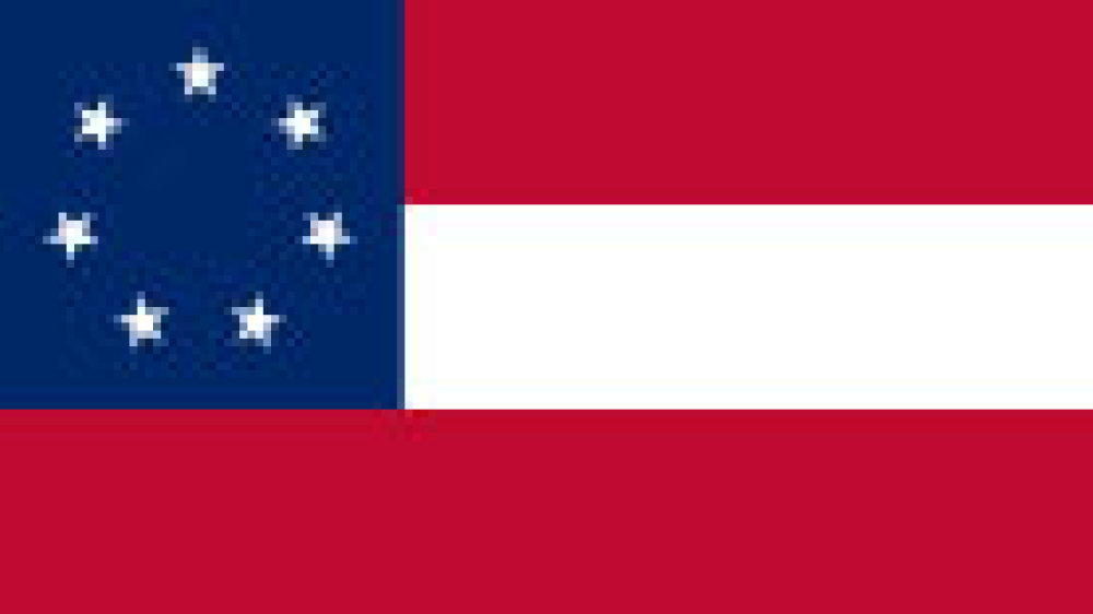 Nationalflagge "Stars and Bars" 1861 bis 1863