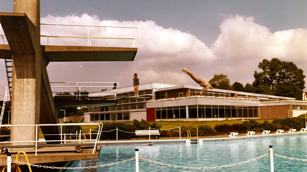 Siegburger Freibad 1971
