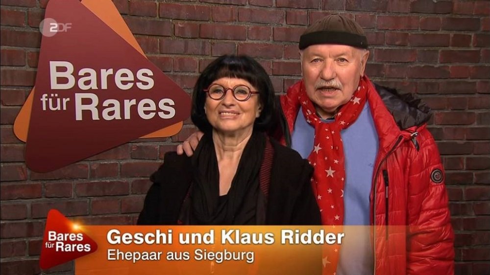 Geschi und Klaus Ridder in der ZDF-Sendung "Bares für Rares"