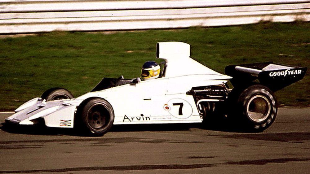 Carlos Reutemann auf Brabham BT 44 beim Race oft Champions in Brands Hatch 1977