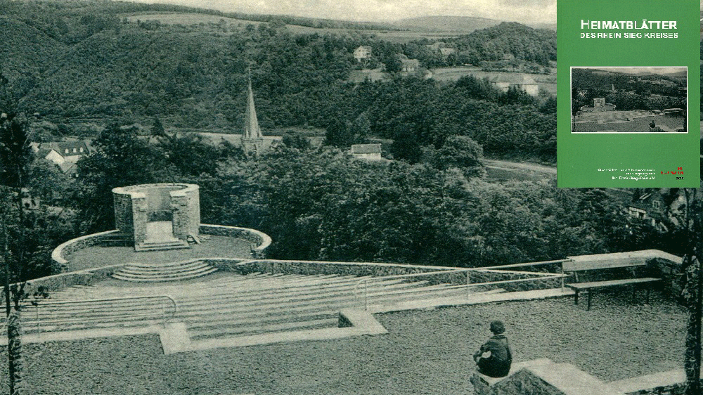 Der Thingplatz in Herchen 1936, oben rechts die Heimatblätter