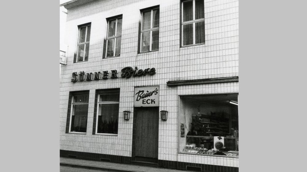 Der alte Gasthof Wehrheit wurde später zu "Bauers Eck", hier ein Foto von 1975