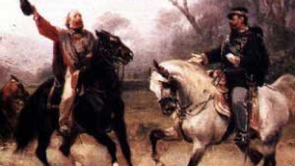Garibaldi trifft den König von Sardinien 1861