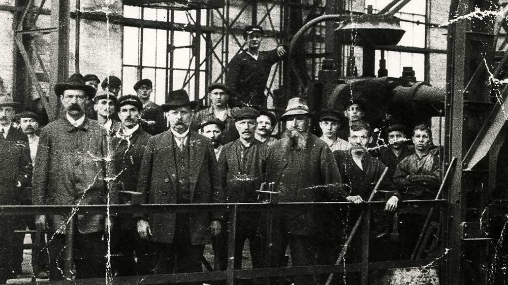 Walzwerk der Geschoßfabrik vor dem Ersten Weltkrieg
