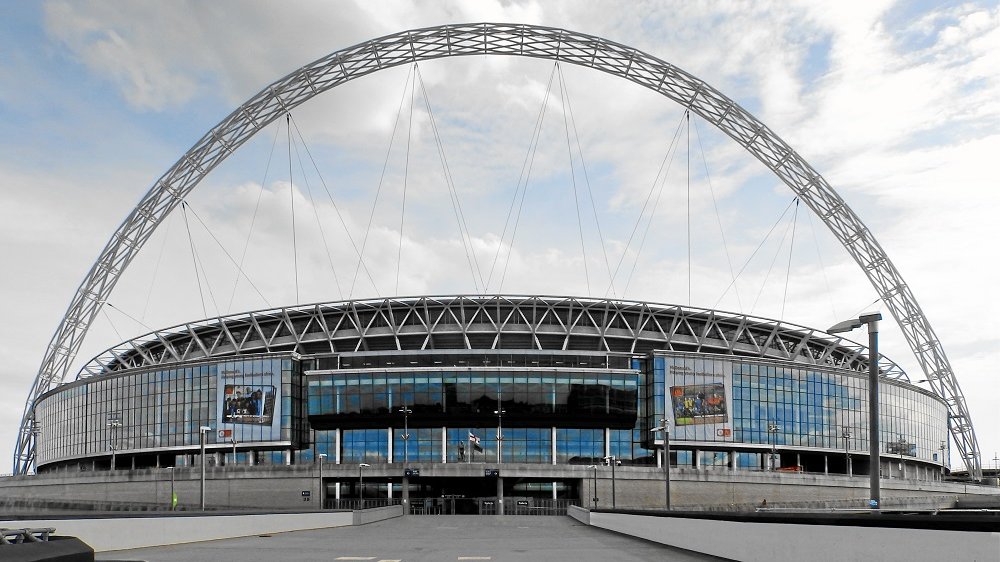 Außenansicht der Wembley-Arena