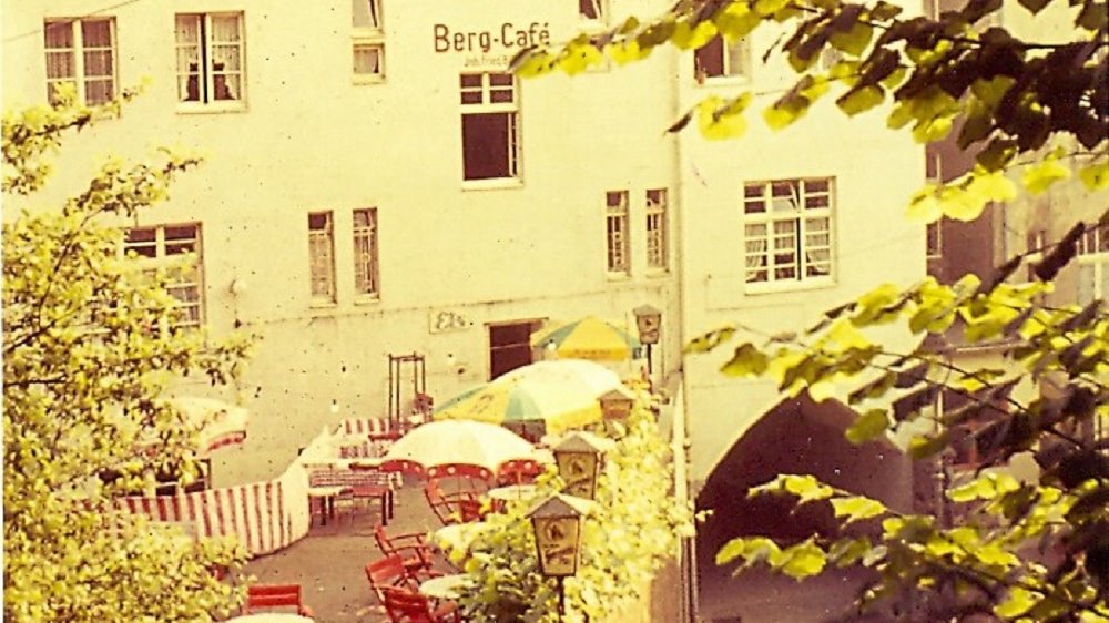 Die Bergcafé- Terrasse im Jahre 1958